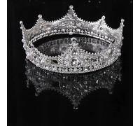 Hair Bijoux Crown Tiaras for Women Rhinestone Crystal Wedding Queen Crown Tiara Bridal Diadem Silver Color Headpice Party Party Mariage Accessoires de cheveux, HG299Y