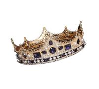 Hair Bijoux Crown Tiaras for Women Vintage Tiara Crown Bride Crystal Queen King Crown Wedding Hair Jewelry Accessoires Femmes Men Hommes Pageant Prom Headpiece, 01