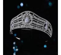 Hair Bijoux Crown Tiaras for Women Wedding Bridal Headwear Crystals Parade Graduation Couronne Accessoires Silver Tibetan Brides Brides Crown Tiaras par Gagalu