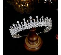 Hair Bijoux Crown Tiaras for Women Wedding Crown Bride Tiara Geometric Forme Géométrique allongée Crystal Band Banquet Banquet Accessoires par Gagalu