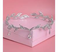Hair Bijoux Crown Tiaras pour femmes Crim Crim Couronne accessoires de cheveux Bridal Himitone Waterdrop Tiare Tiara Crown Bandband Frontlet Brides Brides Bijoux By Gagalu (Couleur: Gold)