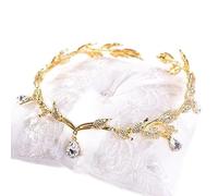 Hair Bijoux Crown Tiaras pour femmes Crim Crim Couronne accessoires de cheveux Bridal Himitone Waterdrop Tiare Tiara Crown Bandband Frontlet Brides Brides Bijoux By Gagalu (Couleur: Gold)