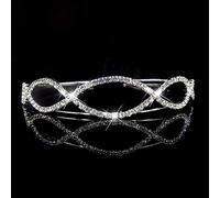 Hair Bijoux Crown Tiaras pour femmes Princesse Crown Diadem Green Bleu Orange Righestone Head Wright Crystal Tiara Bridal Wedding Hair Bijoux Accessoires -3
