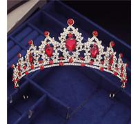 Hair Bijoux Crown Tiaras pour femmes vintage Crystal Circle Bridal Diadem Royal King Wedding Crown Tiaras Bride Headress Crowns Couronnes Hair Bijoux By Gagalu (Couleur: Champagne Gold)