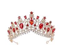 Hair Bijoux Crown Tiaras pour femmes vintage Jaune Crystal Tiaras Robe de mariée Bijoux Bridal Crown Bandbands Head Ornements