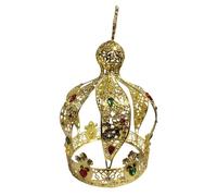 Hair Bijoux Crown Tiaras pour femmes vintage princesse Crown Castle Metal Crown- gâteau Topper King Retro Retro Black Headress