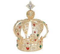 Hair Bijoux Tiaras de couronne pour femmes Tiaras baroques et couronnes Retro Metal Round Bands Royal King et Queen Princess Diadem Pageant Prom Party Party Accessoires