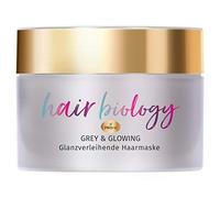 Hair Biology Grey & Glowing Masque pour cheveux blonds, gris et blanc 160 ml