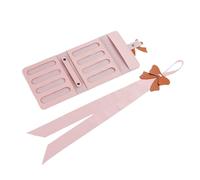 Hair Bow Storage Organizer PU Leather 16x14.5cm Bag with 45x4cm Ribbon, Hair Clips Headband Holder Compact Case for Accessories, Birthday, Easter