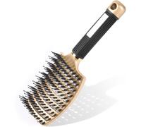 Hair Brush,Boar Bristle Brush,Detangling Hair Brush for Hairdressers Hairdressing Tools Quick Dry Detangling Massage Brushes,Gold