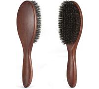 Hair Brush,Boar Bristle Brush For Women,Men And Kids Detangling And Styling Natural Bristle Brush For Fine And Fine Hair,Walnut Wood Handle