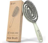 Hair Brush-Boar Hair Brush-Detangling Hair Brush With Double Spiral Spring-No-Pull Hair Brush-Magic Hair Detangling Brush Pro (Green)