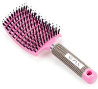 Hair Brush Bristles Quick Dry Hair Brush,Professional Curved Ventilated Hair Brush Suitable For Men And Women,Long Thick Curly Straight Or Dry Hair (Pink,1pc)