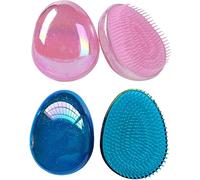 Hair Brush for Detangling Hair Wet Detangler Compact Styler Anti Pull Brush for Women,Girls and Kids (Pink Blue)