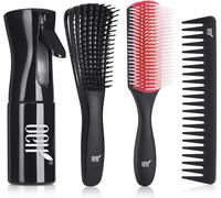 hair brushes,detangling brush for natural curly hair 3/4abc,hair brushes for women and men with detangling brush,hair spray bottle,9 row brush.[O20]