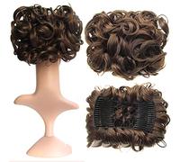 Hair Bun, Chignon désordonné morceau de cheveux cheveux bouclés chignon extensions chignon chignon postiche(M2/30)