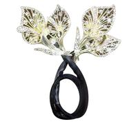 Hair Bun Maker 2pcs Vintage Calla Lily Flower Clip Clim Alloy Bun Maker pour les cheveux longs Elegant Exquisite Femmes Coiffures Accessoires Hair Bun Maker
