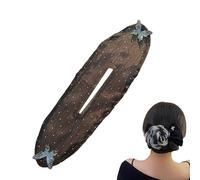 Hair Bun Roller - Plus de problèmes de cheveux, rouleau de cheveux pour cheveux, pince à cheveux en forme de fleur | Non-slip flexible Flower Design Buun Haair Maker For Date Parties Valentine's Day