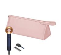 Hair Care Accessories Bag, Waterproof Travel Storage Bag, 11.81x6.3in Large Capacity Organizer, and Stylish, Pink Hair Care Essentials for Mom, Girlfriend, Travel Use