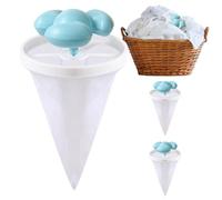 Hair Catcher, Washing Machine Lint Trap, Floating Mesh Filter Bag, Reusable Tapered Design, Effective Fluff Removal, Made of Pp Polyester Material, 3.66x7.48in