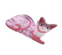 Hair Claw Clips - Animal Cat Shape Grip, Non-Slip Strong Hold Design, Secure Styling Accessory, Effortless Hair Management for Travel School Home Office, Elegant Black Styling Tool