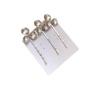 Hair Clip 4 Pcs Metallic Flowers Hair Clip Bangs Niche Design Accessories For Women(Color 4)