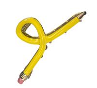 Hair Clip Pencil - Modern Holding Tool, Alloy Clamp Barrette, Compact Lightweight Hairpin Offering Firm Control | Casual Beauty Women Teens School Event Organization