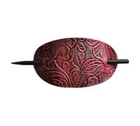 Hair Clip With Stick - Versatile Faux Leather Hair Barrettes Stick Haiir Clip, Elegant And Classic Haiir Slider Pin Ponytail Holders, Bohemian Style Accessories Barrette For Women Girls