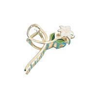 Hair Clip Women Metal Hair Claw Elegant Gold Flowers Clips Barrette Headband Ponytail Clip Headwear Accessories Tiara(Color-01)