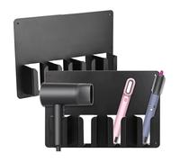 Hair Clipper Rack | Seamless Installation Set Of 2 Barber Organizer,4 Slots Electric Stand, Intricate Artistry Wall-Mounted Storage For Station