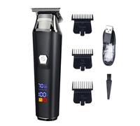 Hair Clippers For Men - Stainless Steel 4.2x15cm | Digital Display Cordless Rechargeable Hair Cutting Machine | Grooming Razor Haircut Kit For Home Travel Father Barber Men Use