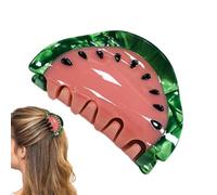Hair Clips Claw - Women Watermelon Fruit Shaped Jaw Clip Strong Hold Design Styling Accessory, Quick Grip Hairpin Portable Use Beach Pool Shower Travel Wedding Dating | Daily