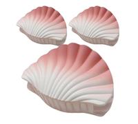 Hair Clips, Hair Claws, Decorative Seashell Matte Clamps, Gradient Daily Accessories for Women Girls School Beach Travel Prom Wedding Use, 3.94x2.56x1.97 Inches PVC 3 Pieces