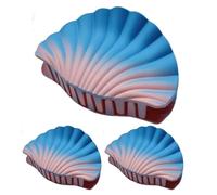 Hair Clips, Hair Claws, Decorative Seashell Matte Clamps, Gradient Daily Accessories for Women Girls School Beach Travel Prom Wedding Use, 3.94x2.56x1.97 Inches PVC 3 Pieces