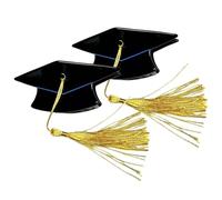 Hair Clips - Yellow Tassel Cute Barrettes for Graduation Party | Stylish Accessory with Lightweight Grip & Decorative Charm for Students Women Girls Travel School Photoshoot Party Ceremony Role Play