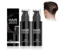 Hair Concealer for Men, Poudre Coiffante Cheveux Homme, Poudre Noir pour Cheveux et Racines, Scalp Concealer for Thinning Hair, Couvrir les Racines des Cheveux Gris (2pc)