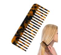 Hair Detangling Comb - Antistatic Marbled Small Travel Purse Hair Detangling Comb | Wide Tooth Comb Handmade Saw-Cut Polished Hair Comb for Women for Thick Hair