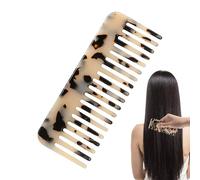 Hair Detangling Comb - Wide Tooth Comb, Antistatic Marbled Small Travel Purse Hair Detangling Comb - Handmade Saw-Cut Polished Pocket Travel Comb Hair Detangler Comb for Wet and Dry Everyday Care
