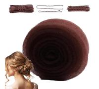 hair don-uts for updos,Sponge Bun Maker Kit with Pins for Wedding,Party | Sponge Bun Pad,70 Curved Pins,Breathable Mesh,No Damage,Instant Volume,All Day Hold,French Twist,Wedding Updo,Daily Styling
