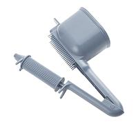Hair Dye Applicator Comb, Automatic Dye Roller Comb, Large Capacity Tint Dyeing Brush, Multi-Purpose Combs for Stylist Professionals, Enthusiasts, Beginners, 26.5x13x11cm Gray Blue Pink