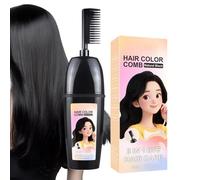 Hair Dye Comb - Gray Coverage Brush Applicator, Quick Root Hairs Color Comb, Even Dye Distribution Tool, Portable Hair Coloring Applicator, Temporary Gray Cover Up Brush