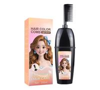 Hair Dye Comb - Gray Coverage Brush Applicator, Quick Root Hairs Color Comb, Even Dye Distribution Tool, Portable Hair Coloring Applicator, Temporary Gray Cover Up Brush