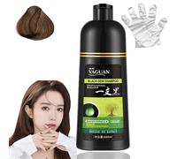 Hair Dye for Black & Brown Dew Shampoo | 3-In-1 Black Hair Dye Shampoo | Herbal Hair Dye Shampoo, Instant Black Hair Shampoo,Hair Color Shampoo - 100% Gray Hair Coverage for Men and Women (Brown)