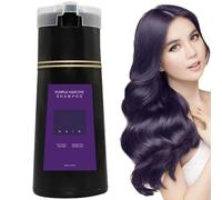 Hair Dye Shampoo - Hair Instant Dye Shampoo for Men & Women,Hair Color Shampoo for Gray Hair,Fast Hair Coloring Natural Hair Dye,Long Lasting Hair Dying Shampoo,for Gray Hair Coverage (Purple)