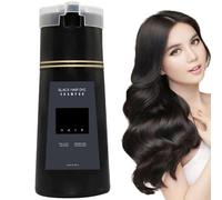 Hair Dye Shampoo - Hair Instant Dye Shampoo for Men & Women,Hair Color Shampoo for Gray Hair,Fast Hair Coloring Natural Hair Dye,Long Lasting Hair Dying Shampoo,for Gray Hair Coverage (Black)
