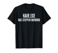 Hair.exe a cessé de fonctionner Funny Bald Men Tech Gift T-Shirt
