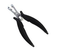 Hair Extension Clamp Tool, Stainless Steel Hair Pliers Beads Closer Tool, Sturdy 6mm Long Hair Extension Pliers for Home, Travel, Hotel, Apartment, Easy Application for Hair Extensions