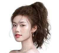 Hair Extension Ponytail | 15inch Natural and Soft Curly Clip on Ponytails for Women,Ponytail Extension Clip on Hair Extensions, Hair Buns Hair Piece for Women