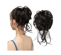 Hair Extensions Hairpiece Chignon synthétique en désordre, postiche élastique bouclé, chouchou, cheveux naturels noirs, blonds, bruns, chignon updo, donut, faux cheveux for femmes Hair Accessories(Bal