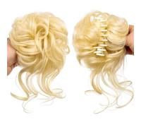 Hair Extensions Hairpiece Extension de chignon synthétique à pinces et griffes en désordre, accessoires for cheveux for femmes, chignon, chouchou, queue de cheval Hair Accessories(Blonde)